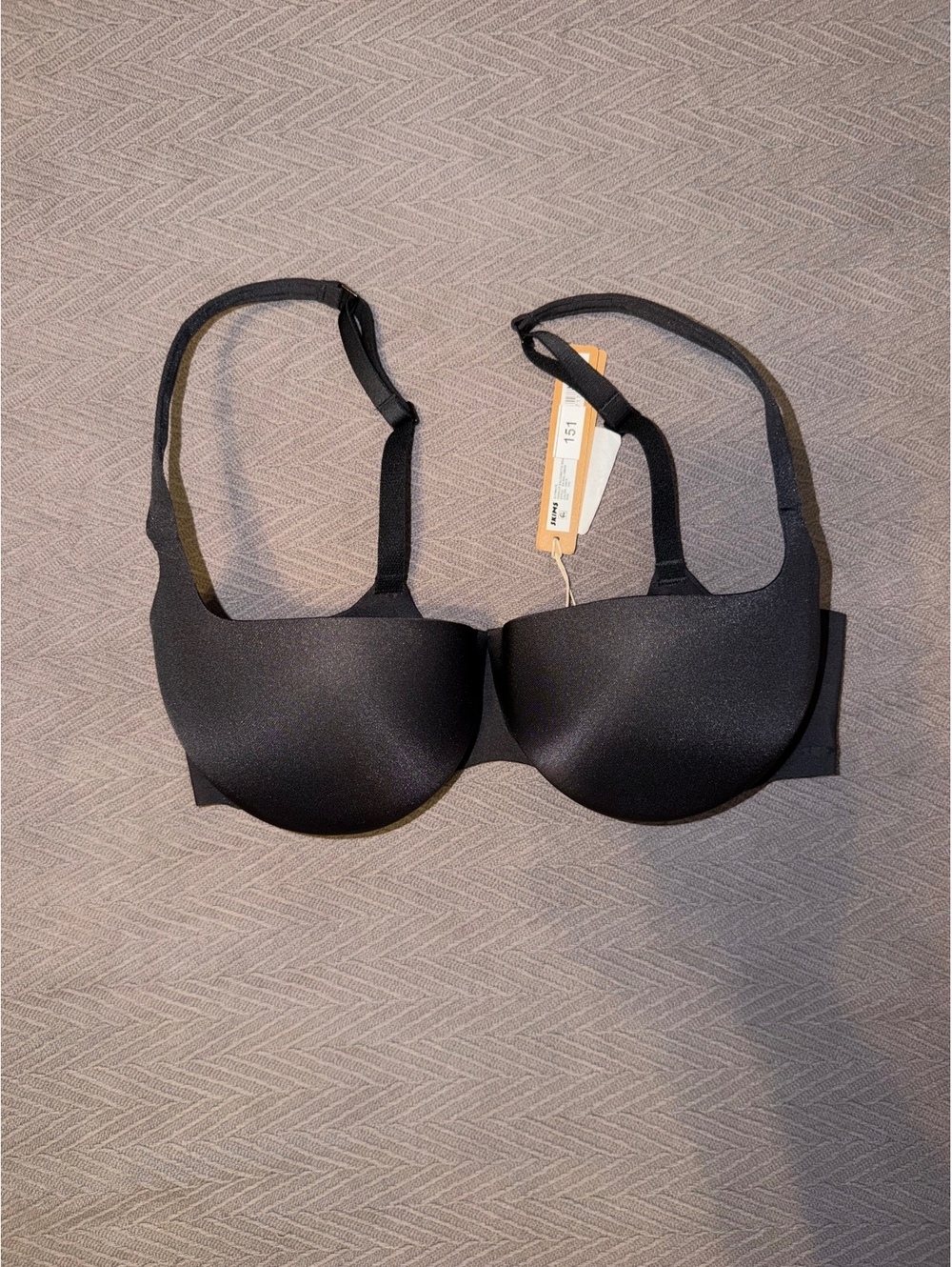 Skims Ultimate Push-Up Balconette Bra in Onyx, Size 34D